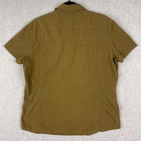 Arcteryx Mens S Check Button Up Short Sleeve Shirt - Picture 5 of 6